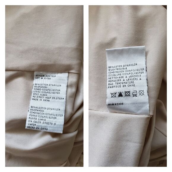 Betsy and Adam Sequined Lace Sheath Dress Bell Sleeves Gold Women's Size 4P - Picture 8 of 9